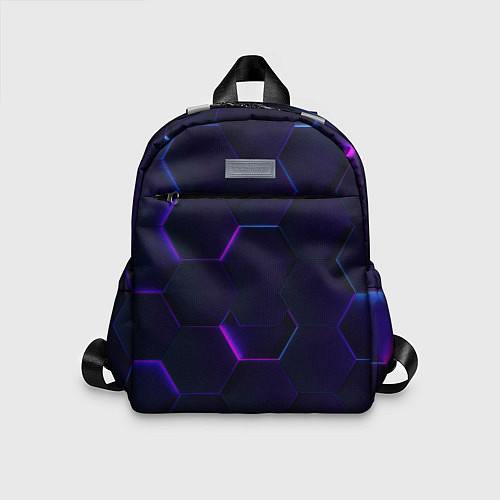 Детский рюкзак Фигурный фиолетовый фон / 3D-принт – фото 1