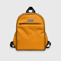 Детский рюкзак Оранжевые классические узоры, цвет: 3D-принт