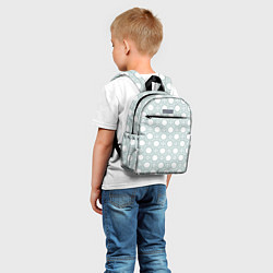 Детский рюкзак Белые круги: паттерн, цвет: 3D-принт — фото 2
