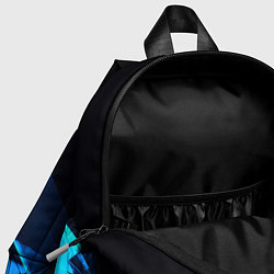 Детский рюкзак Неоновые объёмный куб - Синий, цвет: 3D-принт — фото 2