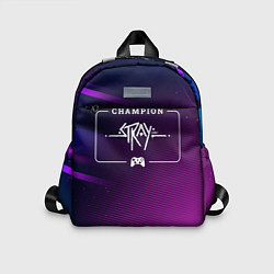 Детский рюкзак Stray Gaming Champion: рамка с лого и джойстиком н, цвет: 3D-принт