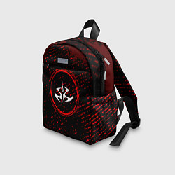Детский рюкзак Символ Hitman и краска вокруг на темном фоне, цвет: 3D-принт — фото 2