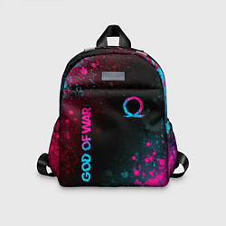 Детский рюкзак God of War - neon gradient, цвет: 3D-принт