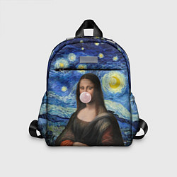 Детский рюкзак Мона Лиза Приколы - Звездная ночь, цвет: 3D-принт