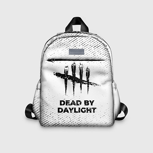 Детский рюкзак Dead by Daylight с потертостями на светлом фоне / 3D-принт – фото 1