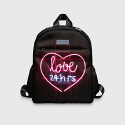 Детский рюкзак Неоновая любовь 24 часа, цвет: 3D-принт