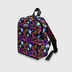 Детский рюкзак Неоновые звезды на черном, цвет: 3D-принт — фото 2