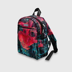 Детский рюкзак Абстрактный всплеск розовой и голубой красок, цвет: 3D-принт — фото 2