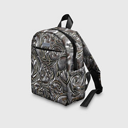 Детский рюкзак Растительный орнамент - чеканка по серебру, цвет: 3D-принт — фото 2