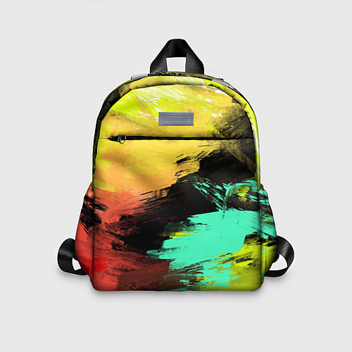 Детский рюкзак Яркий красочный гранж / 3D-принт – фото 1