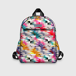 Детский рюкзак Многоцветный абстрактный геометрический, цвет: 3D-принт