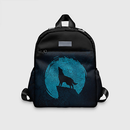 Детский рюкзак Силуэт волка / 3D-принт – фото 1