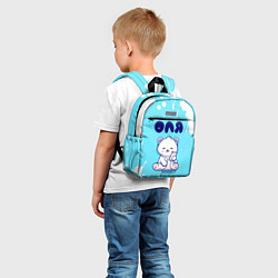 Детский рюкзак Оля белый мишка, цвет: 3D-принт — фото 2