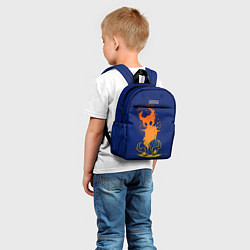 Детский рюкзак Hollow Рыцарь в оранжевом градиенте Hollow Knight, цвет: 3D-принт — фото 2