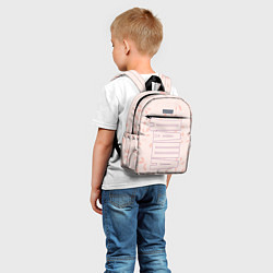 Детский рюкзак Даша по-вертикали с розовым фоном, цвет: 3D-принт — фото 2