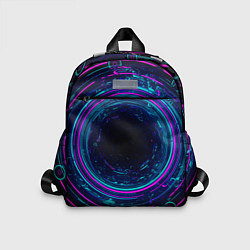 Детский рюкзак Неоновый тоннель - портал, цвет: 3D-принт