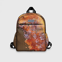 Детский рюкзак Ржавчина на сетке, цвет: 3D-принт