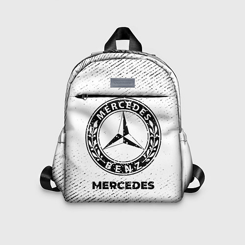 Детский рюкзак Mercedes с потертостями на светлом фоне / 3D-принт – фото 1
