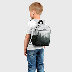 Детский рюкзак Туманный хвойный лес, цвет: 3D-принт — фото 2