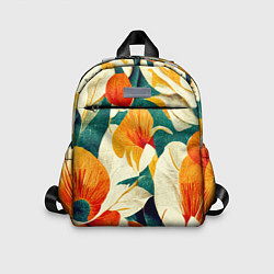 Детский рюкзак Винтажный цветочный рисунок, цвет: 3D-принт