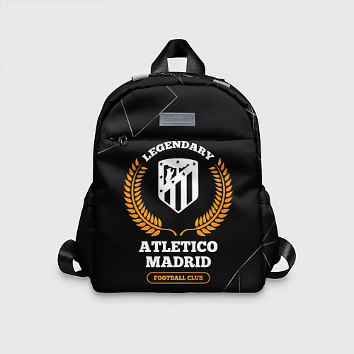 Детский рюкзак Лого Atletico Madrid и надпись legendary football / 3D-принт – фото 1