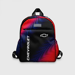Детский рюкзак Chevrolet красный карбон, цвет: 3D-принт