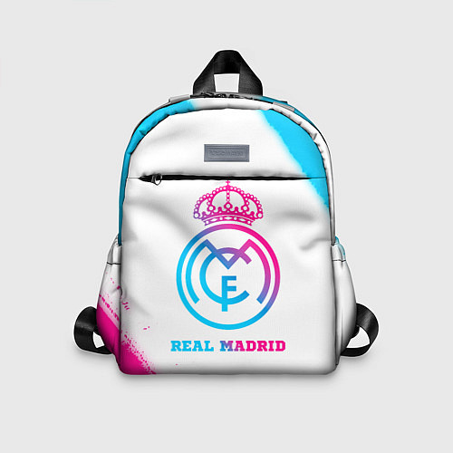 Детский рюкзак Real Madrid neon gradient style / 3D-принт – фото 1