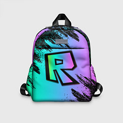 Детский рюкзак Roblox neon logo, цвет: 3D-принт