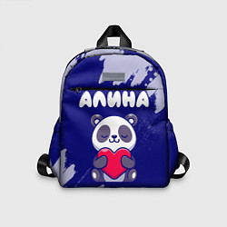 Детский рюкзак Алина панда с сердечком, цвет: 3D-принт