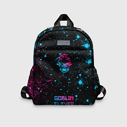 Детский рюкзак Goblin Slayer - neon gradient: символ, надпись, цвет: 3D-принт