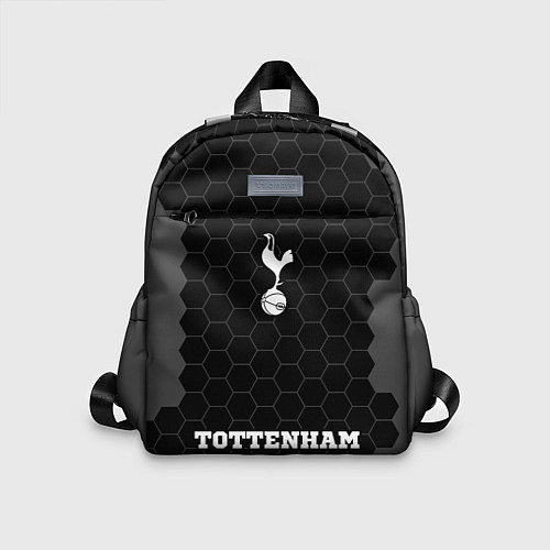 Детский рюкзак Tottenham sport на темном фоне: символ, надпись / 3D-принт – фото 1