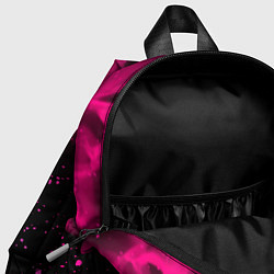 Детский рюкзак Dead Space - neon gradient: символ и надпись верти, цвет: 3D-принт — фото 2