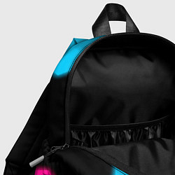 Детский рюкзак Assassins Creed - neon gradient: символ, надпись, цвет: 3D-принт — фото 2