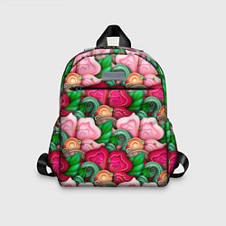 Детский рюкзак Калейдоскоп из листьев, цвет: 3D-принт