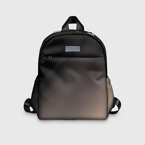 Детский рюкзак Черный, серый бежевый градиент / 3D-принт – фото 1