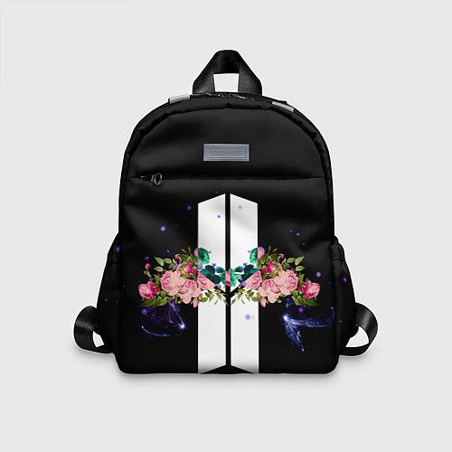 Детский рюкзак BTS Flowers In Space / 3D-принт – фото 1