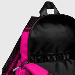 Детский рюкзак Among Us - neon gradient: символ, надпись, цвет: 3D-принт — фото 2