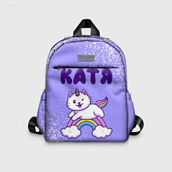 Детский рюкзак Катя кошка единорожка, цвет: 3D-принт