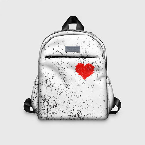 Детский рюкзак Сердце карандашом / 3D-принт – фото 1