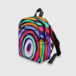 Детский рюкзак Кругообразные абстрактные лучи, цвет: 3D-принт — фото 2