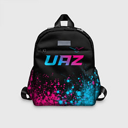 Детский рюкзак UAZ - neon gradient: символ сверху, цвет: 3D-принт