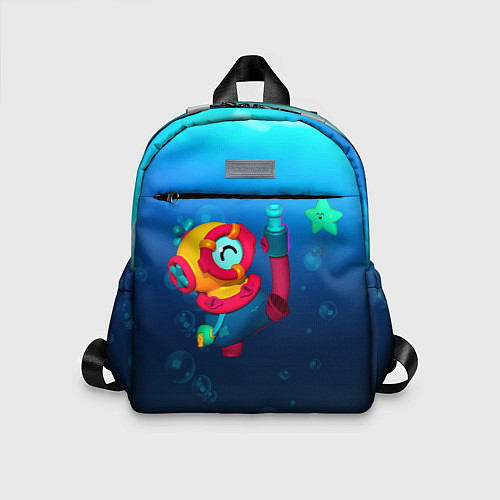 Детский рюкзак Brawl Stars - Отис, подводный мир / 3D-принт – фото 1