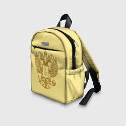 Детский рюкзак Герб России - золото, цвет: 3D-принт — фото 2