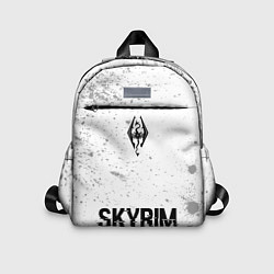 Детский рюкзак Skyrim glitch на светлом фоне: символ, надпись, цвет: 3D-принт