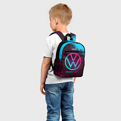 Детский рюкзак Volkswagen - neon gradient, цвет: 3D-принт — фото 2