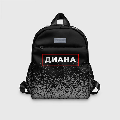 Детский рюкзак Диана - в красной рамке на темном / 3D-принт – фото 1