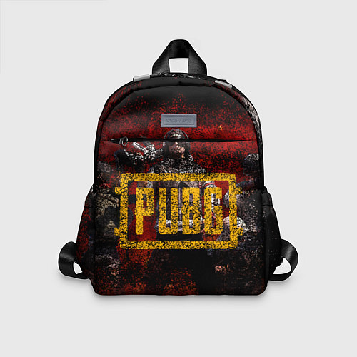 Детский рюкзак PUBG red theme / 3D-принт – фото 1
