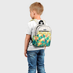 Детский рюкзак Мозаичный градиент, цвет: 3D-принт — фото 2