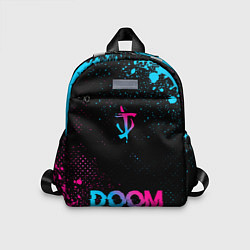 Детский рюкзак Doom - neon gradient: символ, надпись