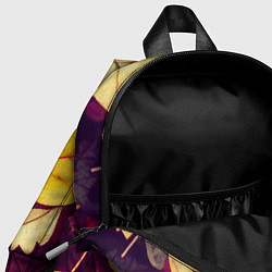 Детский рюкзак Осенняя листва узор, цвет: 3D-принт — фото 2